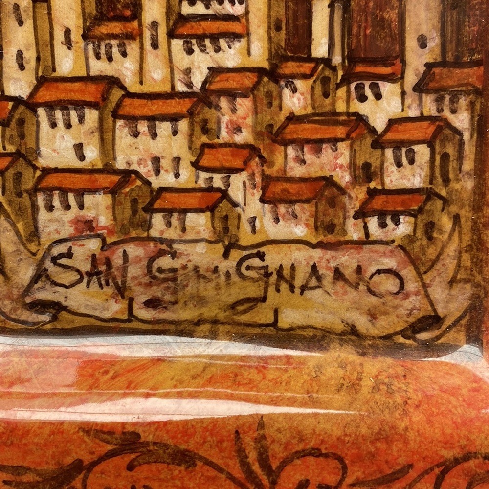 Decorative hanging pottery dish (by Assuntini) - Picture 3 of 7